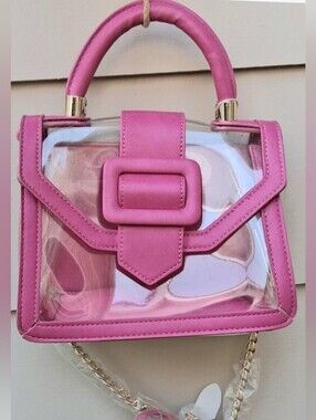 MMS Clear Transparent Stadium Satchel Crossbody
